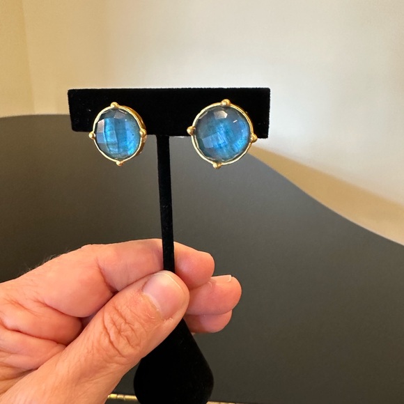 NWT Authentic luxury spring summer rare Julie Vos  Gemstone Statement Earrings - Picture 13 of 17
